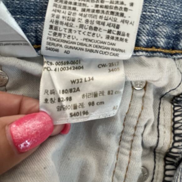 Levi's 569 Loose Straight Fit Mens' Jeans Tag Size 32x34, Measured 33x32 - Picture 7 of 7